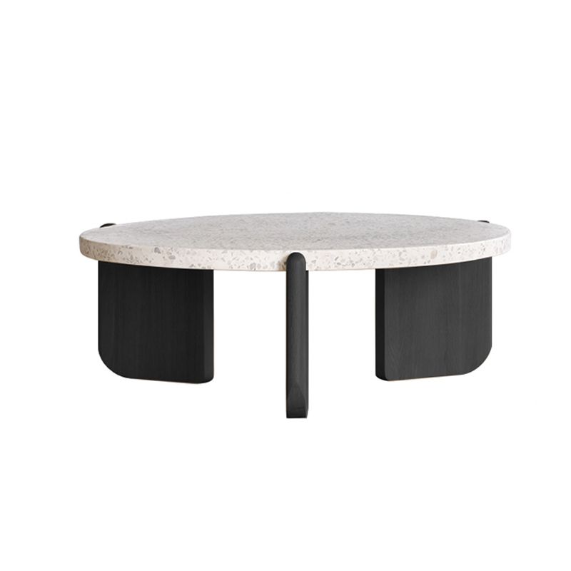 13"H eigentijdse salontafel 3 poten ronde koffiecocktailtafel