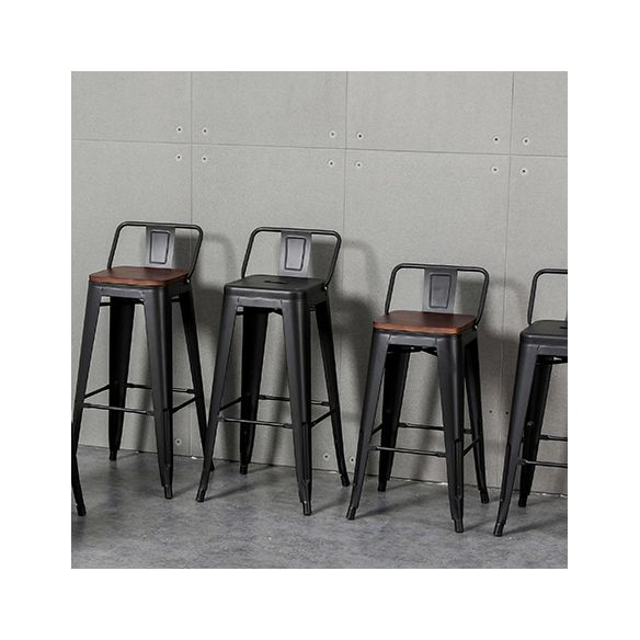 Industrial Style Metal Bar-stool Square Seat Counter Stool for Kitchen Bar Clearhalo 'Bar Furniture' 'Bar Stools' 'bar_stools' 'furn' 'furn_bar_stools' 'furniture_bar_stools' 'Kitchen & Dining Furniture' 'kitchen&dining_furn' 'kitchen' 'kitchen_furn' Furniture' 1200x1200_610223d6-e15b-4568-84f9-89045f3dbec2