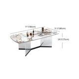 Contemporary 1/4/5/6/7 Pieces Dining Set Trestle Table Table Set for Home Use Clearhalo 'Dining Room Sets' 'Dining Tables & Seating' 'dining_room_set' 'furn' 'furn_dining_room_set' 'Furniture' 'furniture_dining_room_set' 'Kitchen & Dining Furniture' 1200x1200_6102b2d8-8df8-4871-9f32-d5b301571116