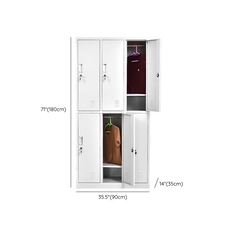 Modern grijze kast met scharnierende deuren metalen opbergkast voor badkamer