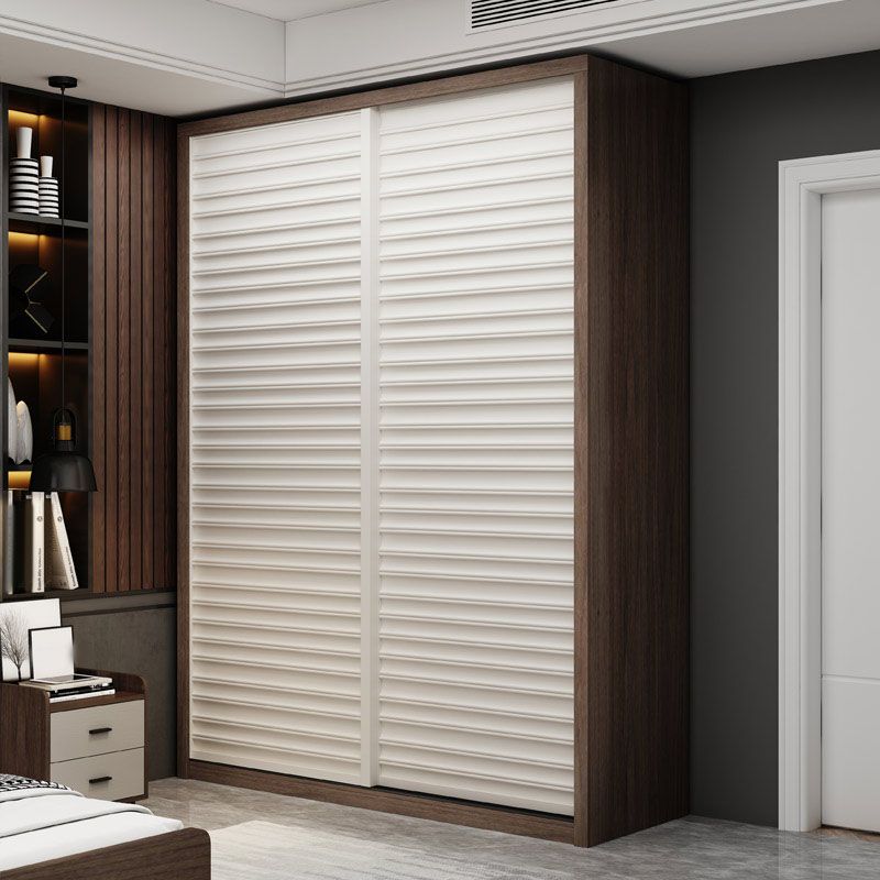 Wooden Wardrobe Armoire Traditional Style Wardrobe Cabinet for Bedroom