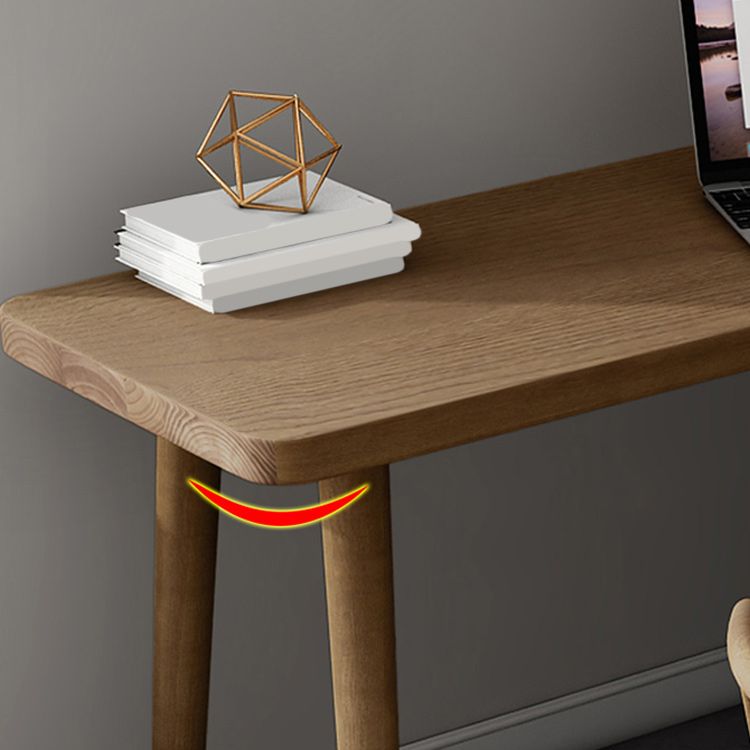 Mesa de escritura de madera sólida mesa de trabajo de estilo moderno para dormitorio
