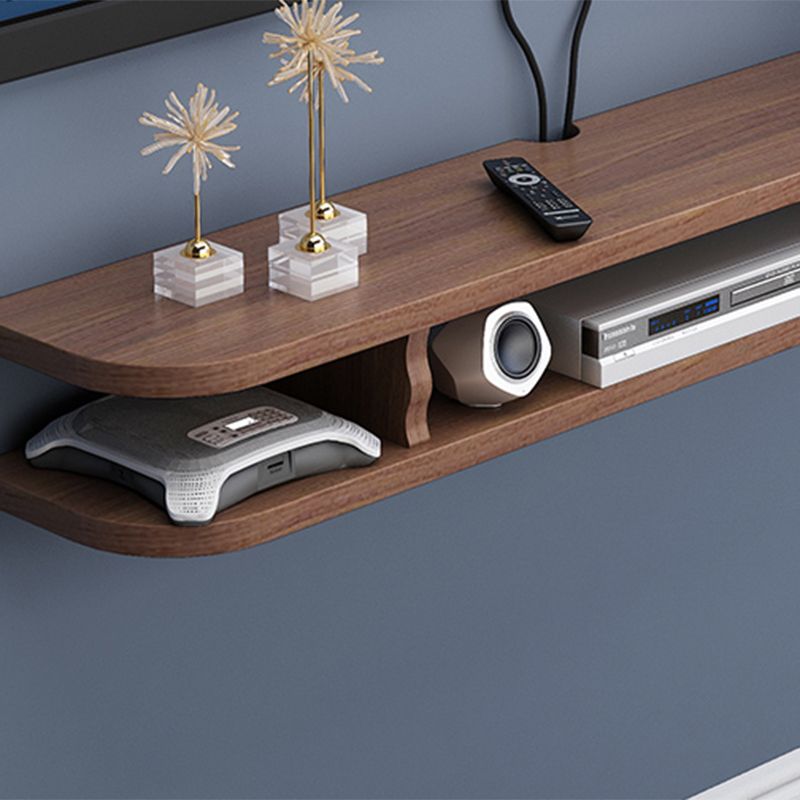 スカンジナビアの木材テレビスタンドの壁に取り付けられたケーブル管理TVコンソール