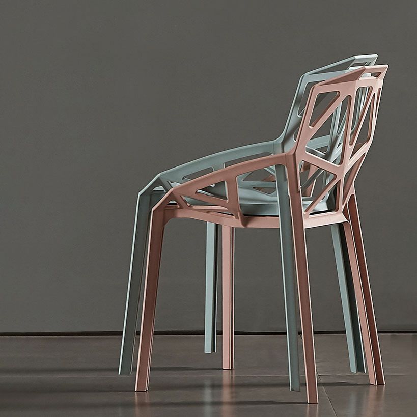 Contemporary Style Stackable Chairs Dining Plastic Arm Chairs for Kitchen Clearhalo 'Dining Chairs' 'Dining Tables & Seating' 'dining_chair' 'furn' 'furn_dining_chair' 'Furniture' 'furniture_dining_chair' 'Kitchen & Dining Furniture' 1200x1200_61099eb2-9530-460a-8c1d-3f0c801c9d6a