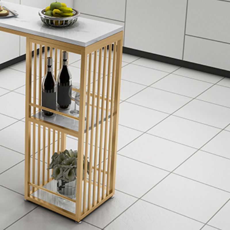 Contemporary Living Room Counter Height Table Storage Marble Bar Height Cocktail Table Clearhalo 'Bar Furniture' 'Bar Tables' 'bar_tables' 'furn' 'furn_bar_tables' 'Furniture' 'furniture_bar_tables' 'Kitchen & Dining Furniture' 1200x1200_610a7b64-302a-4072-a079-9e72ba11df3f