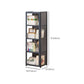 Modern Lacquered Accent Cabinet, Gray Rectangle Cabinet with Shelves