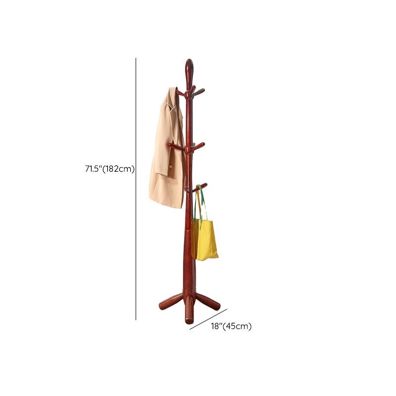 Modern Hall Stand Wood Framed Free Standing with Hooks Coat Rack Clearhalo 'Entry & Mudroom Furniture' 'furn' 'furn_hall_tree_coat_racks' 'Furniture' 'Hall Trees & Coat Racks' 'hall_tree_coat_racks' 1200x1200_610caa93-5717-47e3-9e97-df1843ae71cf