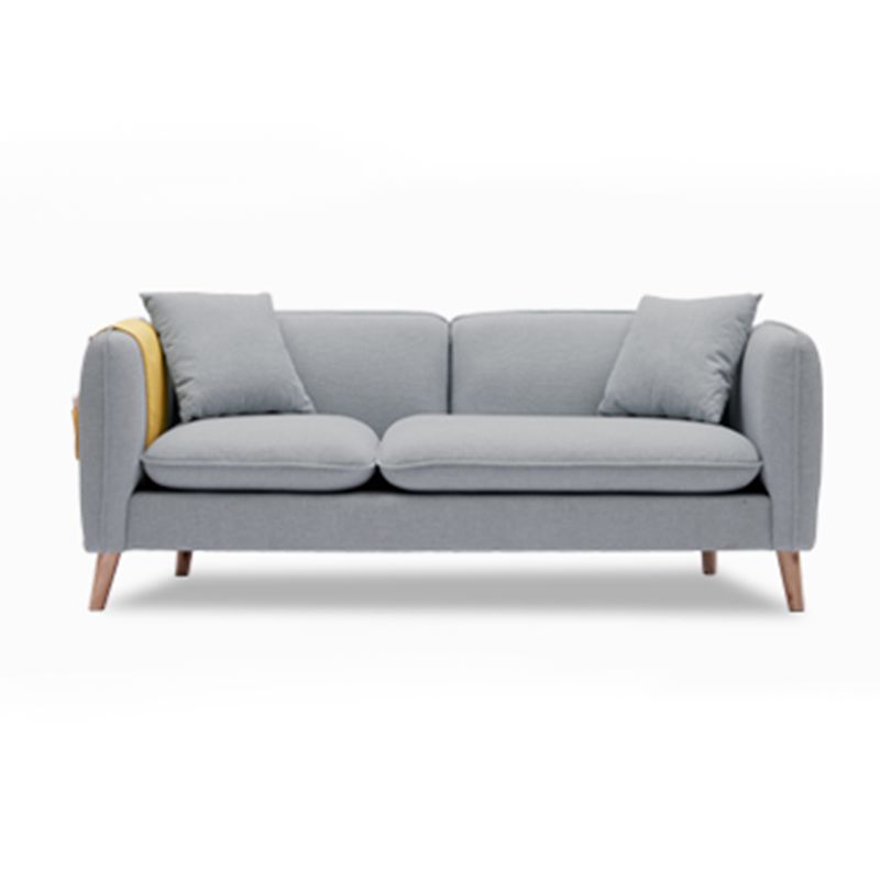 Linen Modern Sofa Square Arm 30"W Cushions Sofa for Living Room Clearhalo 'furn' 'furn_sofas' 'Furniture' 'furniture_sofas' 'kitchen' 'kitchen_sofas' 'Living Room Furniture' 'Sofa' 'sofas' 1200x1200_610d017f-2f0e-485f-95f0-90c033cd65a8