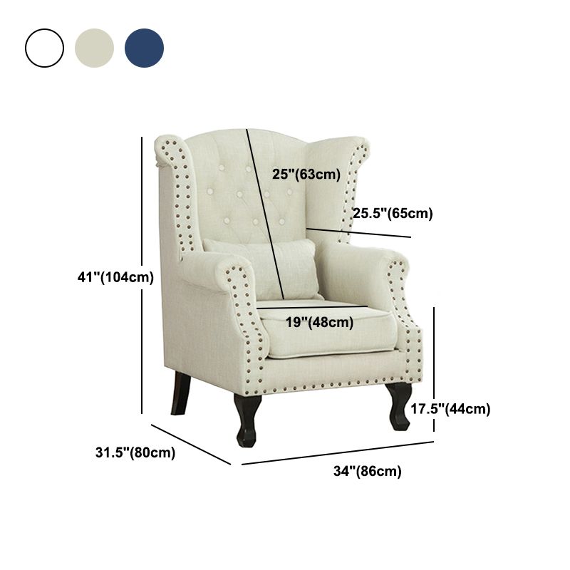 Removable Cushions Chair33.8" L x31.4"W x40.9"H Basic Four Legs Chair Clearhalo 'Accent Chairs' 'accent_chairs' 'Chairs & Seating' 'furn' 'furn_accent_chairs' 'Furniture' 'furniture_accent_chairs' 'Living Room Furniture' 1200x1200_610d37ce-5d7a-4399-86ec-0171f8fe601b