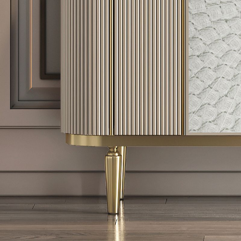 Glam Sideboard Cabinet Stone e Server a buffet ingegnerizzato in legno