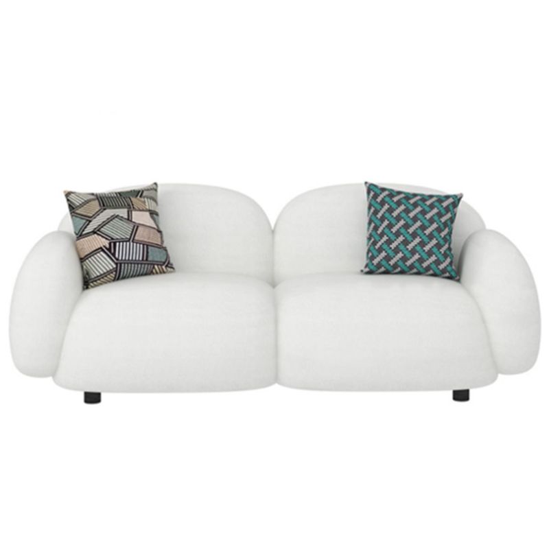 Contemporary Standard Settee with Tight Back Sofa and Black Base