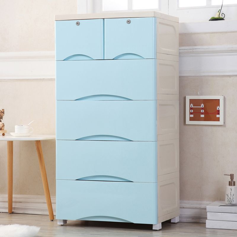 Plastic Matte Finish Storage Cabinet Contemporary Non-Hanging Armoire Clearhalo 'Armoires & Wardrobes' 'armoires_wardrobes' 'Bedroom Furniture' 'furn' 'furn_armoires_wardrobes' 'Furniture' 1200x1200_610ec33f-7320-485a-ba0e-946cd1bb3d09