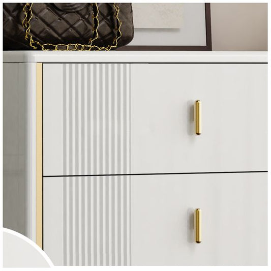 Classic Glam Storage Chest Manufactured Wood Dresser , 15.6 Inch Width