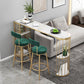 Modern Sintered Stone Bar Table Metal Base Dining Table with Storage Shelves Clearhalo 'Bar Furniture' 'Bar Tables' 'bar_tables' 'furn' 'furn_bar_tables' 'Furniture' 'Kitchen & Dining Furniture' 1200x1200_6110f1b9-8836-4668-abba-e23e2dddb05b