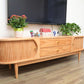 Solid Wood TV Media Console Traditional Media Console TV Stand with Drawers