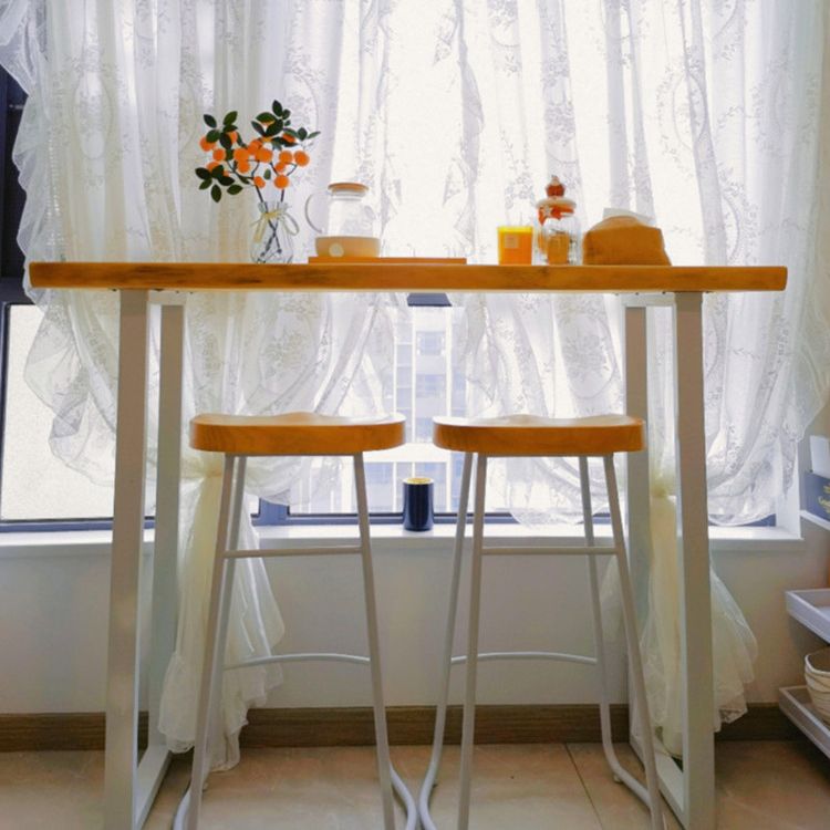 Modern Rectangular Pub Table Set 1/3 Pieces Wooden Counter Table with Backless Stools Clearhalo 'Bar Furniture' 'furn' 'furn_home_bar_bar_sets' 'Furniture' 'Home Bars & Bar Sets' 'home_bar_bar_sets' 'Kitchen & Dining Furniture' 1200x1200_61140c89-2ef7-4252-acf3-f505f1d30afc