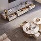 Contemporary TV Console Stone Enclosed Storage TV Stand Console with Drawers Clearhalo 'furn' 'furn_tv_stands_entertainment_centers' 'Furniture' 'Living Room Furniture' 'TV Stands & Entertainment Centers' 'TV Stands & Media Storage Furniture' 'tv_stands_entertainment_centers' 1200x1200_6114a211-94bd-4f2b-b970-3de7ab72bb45