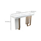 Faux Marble Top Counter Table Modern White Counter Table for Patio Use