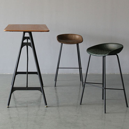 Metal Industrial Dining Room Armless Stool Low Back Bar Stool Clearhalo 'Bar Furniture' 'Bar Stools' 'bar_stools' 'Furniture' 'furniture_bar_stools' 'Kitchen & Dining Furniture' 1200x1200_6119f64f-bf61-49f0-8d78-5ed0437fd3b6