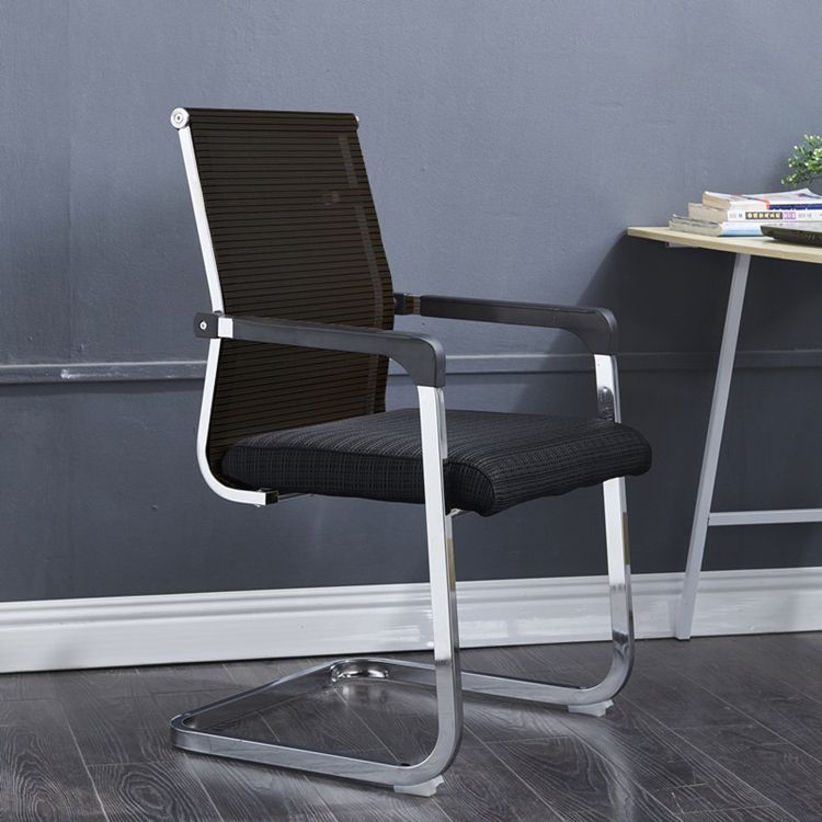 Medium/High Back Office Chair Fixed Armchair with Fabric Sponge Cushion Clearhalo 'furn' 'furn_office_chair' 'Furniture' 'Office Chairs' 'Office Furniture' 'office_chair' 1200x1200_611b12b6-6627-46e0-867c-0ddc9cf566ea