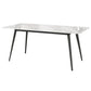 Sintered Stone Top Dining Table Rectangle Table with Metal Base and 4 Legs Clearhalo ' dining_table' 'Dining Tables & Seating' 'Dining Tables' 'furn' 'furn_dining_table' 'Furniture' 'furniture_dining_table' 'Kitchen & Dining Furniture' 'kitchen&dining_furn' 'kitchen' 'kitchen_dining_table' 1200x1200_611c23b3-5112-4599-ac54-7a208cef964b