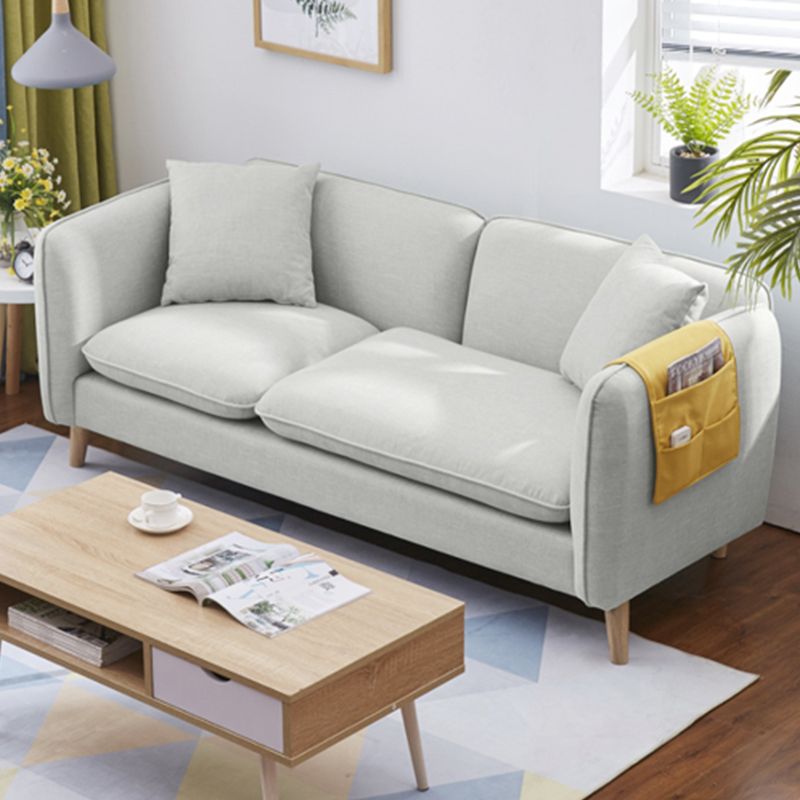 Linen Modern Sofa Square Arm 30"W Cushions Sofa for Living Room Clearhalo 'furn' 'furn_sofas' 'Furniture' 'furniture_sofas' 'kitchen' 'kitchen_sofas' 'Living Room Furniture' 'Sofa' 'sofas' 1200x1200_611c4052-3403-4f9d-b1c1-a93ffe0c72c4