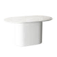 Oval Pedestal Base Dining Table Contemporary Dinette Table for Home Clearhalo ' dining_table' 'Dining Tables & Seating' 'Dining Tables' 'furn' 'furn_dining_table' 'Furniture' 'furniture_dining_table' 'Kitchen & Dining Furniture' 'kitchen&dining_furn' 'kitchen' 'kitchen_dining_table' 1200x1200_611d571c-2a3e-4b35-9dd8-117d10df0f5d
