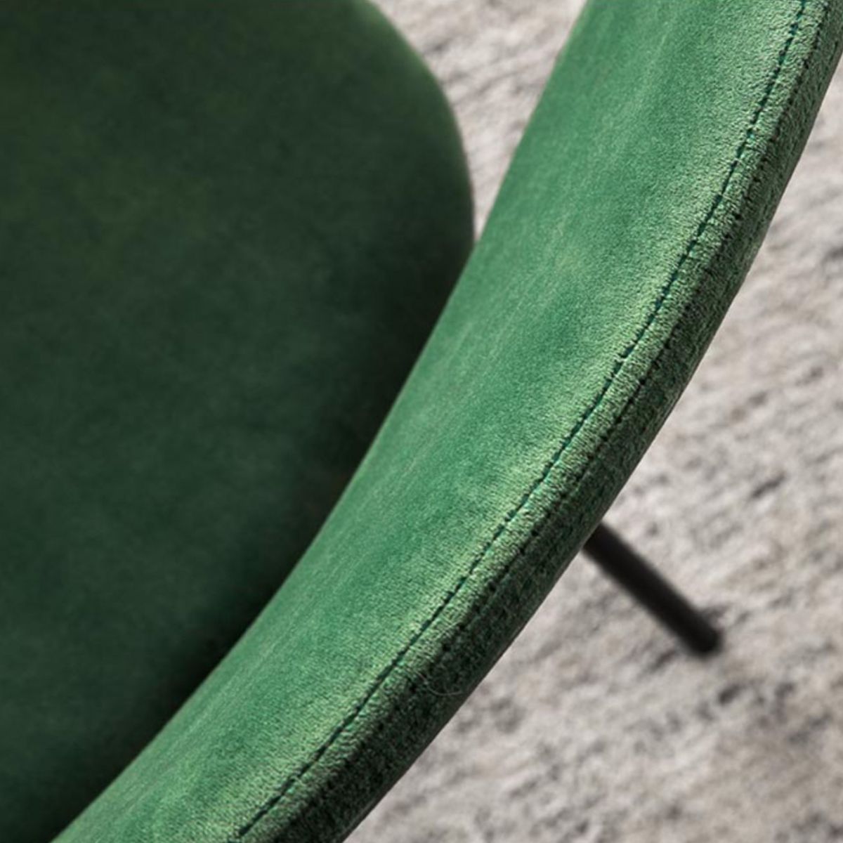 Sedie da pranzo in velluto senza braccio della sedia da cucina contemporanea