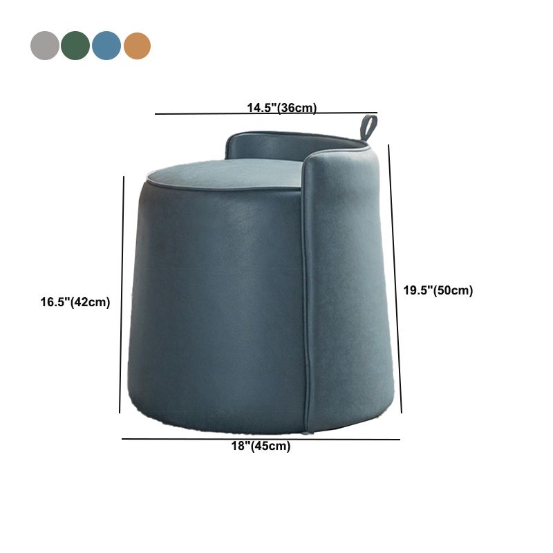 Nordic Parsons Chair Vanity Bonded Leather Armless Vanity Chair