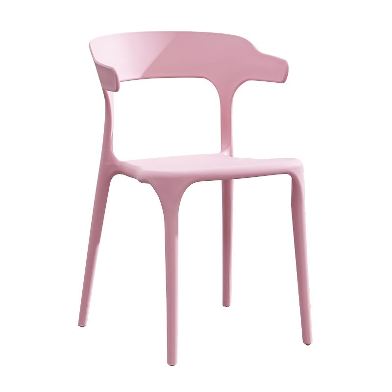 Modern Plastic Open Back Dining Side Chair 30"H Dining Chair for Restaurant Bedroom Clearhalo ' kitchen&dining_furn' 'Dining Chairs' 'Dining Tables & Seating' 'dining_chair' 'furn' 'furn_dining_chair' 'Furniture' 'furniture_dining_chair' 'Kitchen & Dining Furniture' 'kitchen' 1200x1200_6121b296-8050-472a-9c31-db8bb73fef12