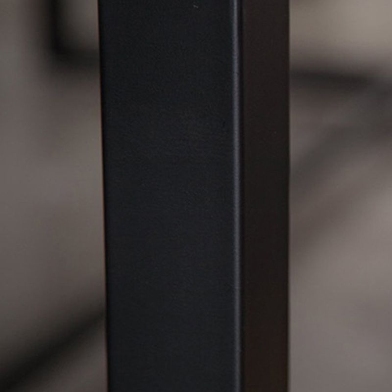 Tavolo da tavola in legno di pino naturale rettangolo nero tavolo da pranzo di base di cavalletto di ferro senza sedia