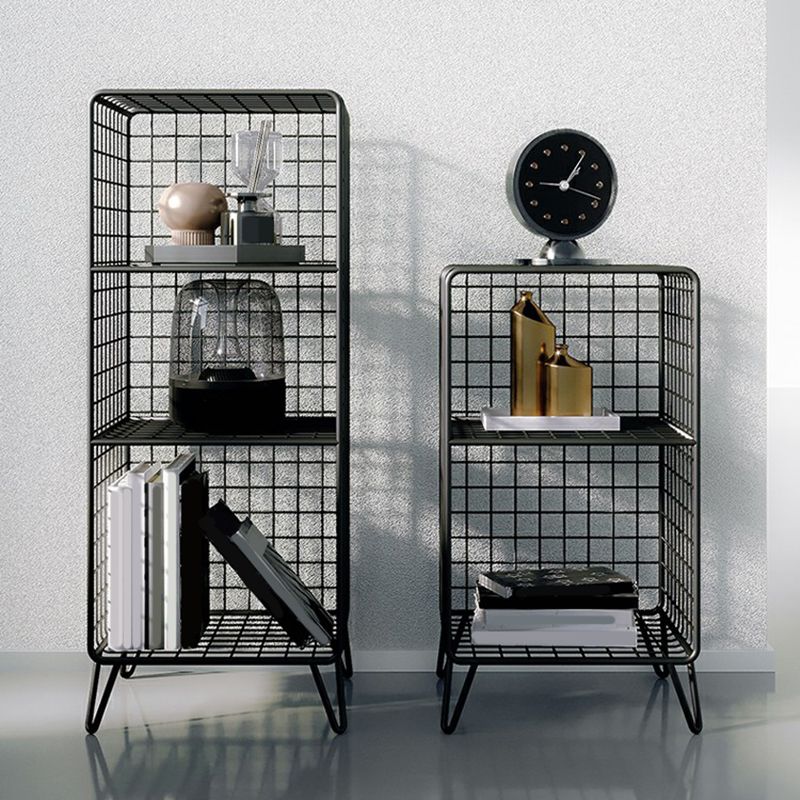 Glam Shelf Bookcase Metal Closed Back Book Shelf for Home Office Clearhalo 'Bookcases' 'furn' 'furn_bookcases' 'Furniture' 'Office Furniture' 1200x1200_6125bdb2-fef6-41ea-bc99-fdb9b845cf8b