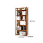 Estante de bambú vertical moderno Etagere Espresso estantería para dormitorio