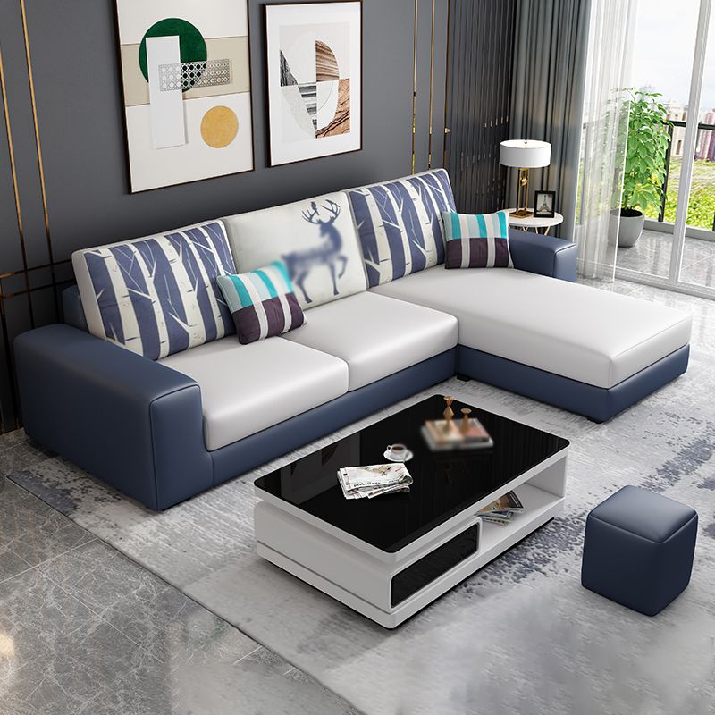 Removable Cushions Sectionals 27.56"High Square Arm Sectionals with Chaise Clearhalo 'furn' 'furn_sectionals' 'Furniture' 'furniture_sectionals' 'kitchen' 'kitchen_sectionals' 'Living Room Furniture' 'Sectionals' 1200x1200_6126811d-68ba-4ac0-be3c-f0df7eb5a55b