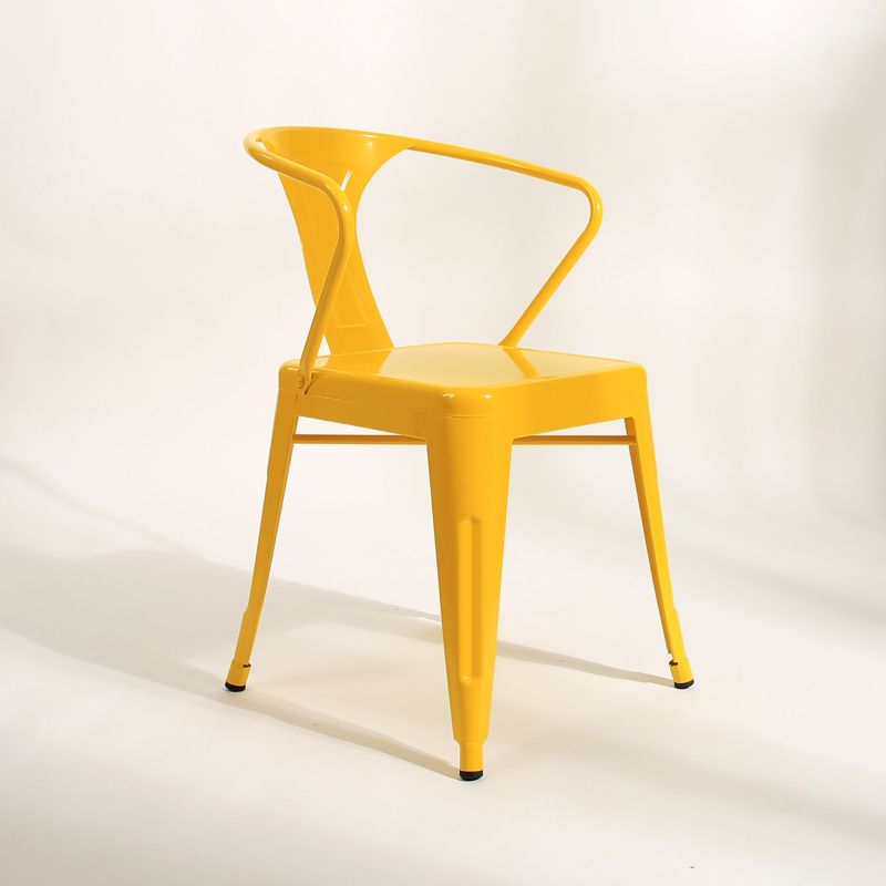 Industrial Dining Armchairs with Metal Legs Slat Back Dining Arm Chair for Coffee Bar Clearhalo ' kitchen&dining_furn' 'Dining Chairs' 'Dining Tables & Seating' 'dining_chair' 'furn' 'furn_dining_chair' 'Furniture' 'furniture_dining_chair' 'Kitchen & Dining Furniture' 'kitchen' 1200x1200_61269e9e-fd29-4692-aada-302ea48ae114