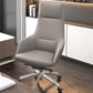 Fixed Arms Modern Desk Chair No Distressing Leather Ergonomic Office Chair with Wheels Clearhalo 'furn' 'furn_office_chair' 'Furniture' 'Office Chairs' 'Office Furniture' 'office_chair' 1200x1200_61279c88-b1a7-4383-8689-3bc2437a4c69