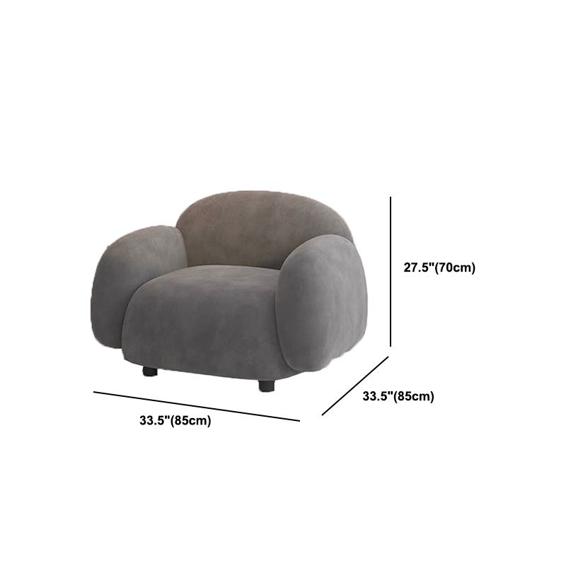 Modern Style Sofa Velvet Cushioned Backrest Sponge Cushions Fill Sofa Bed