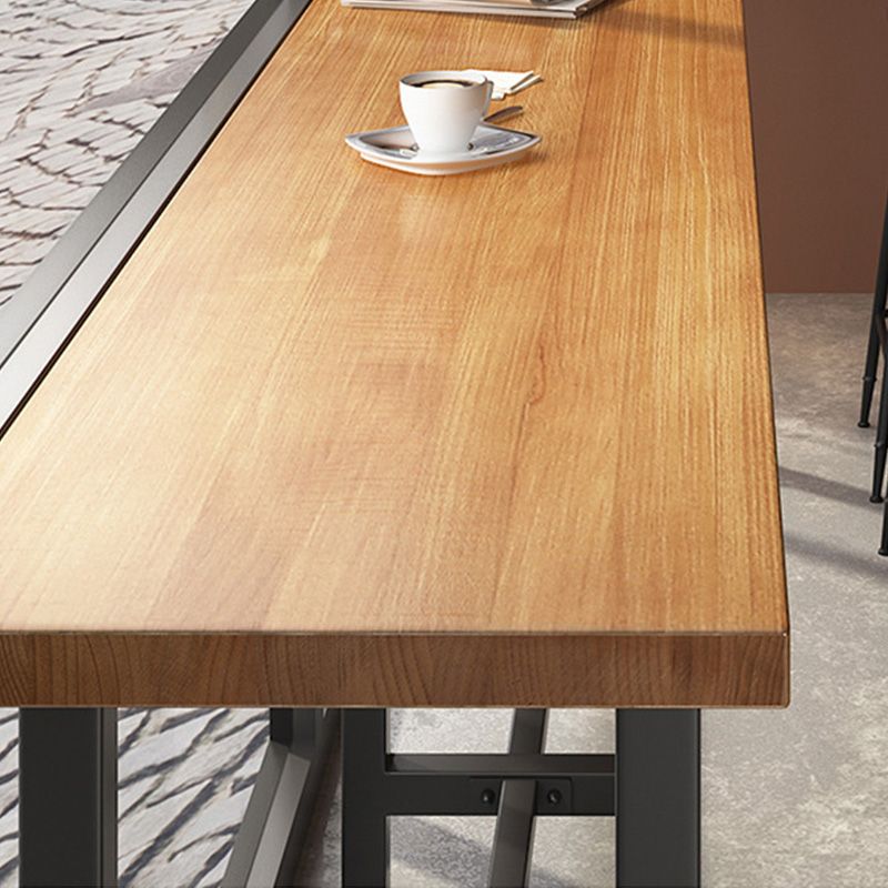 Table de bar rectangulaire à hauteur de bar Table de bar en bois massif d'une hauteur de 41,3 pouces