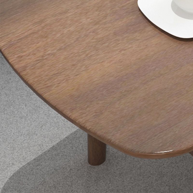 Table basse scandinave à 4 pieds avec étagère, table de cocktail en bois