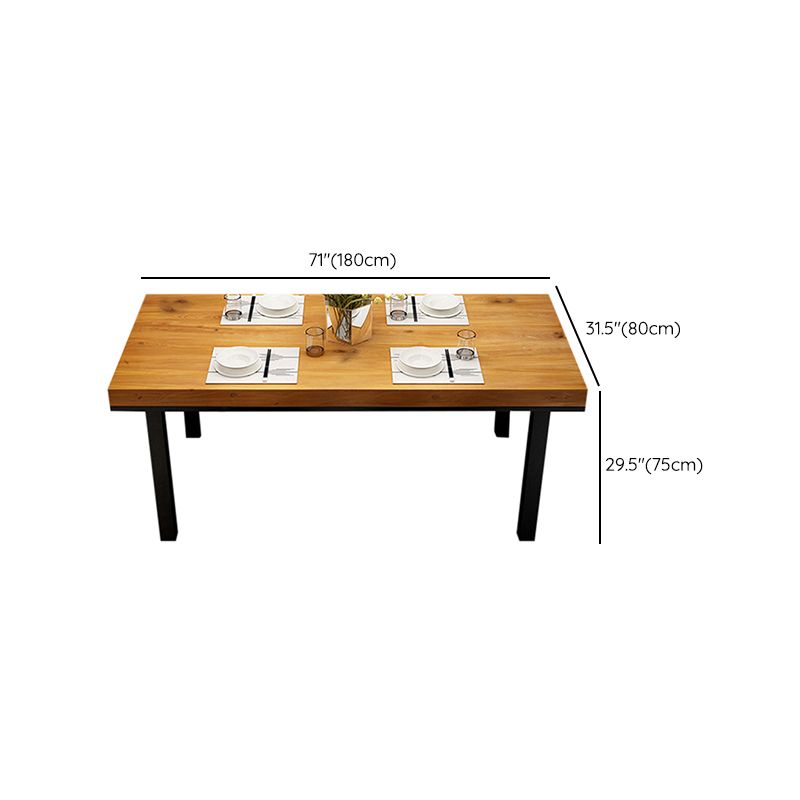 Set da pranzo industriale con finitura in legno leggero 1/2/5 pezzi set di dinette in legno di pino