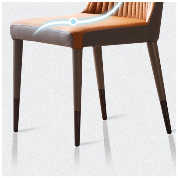 Scandinavian Style Upholstered Armless Dining Chairs Wingback Side Chair for Home Clearhalo ' kitchen&dining_furn' 'Dining Chairs' 'Dining Tables & Seating' 'dining_chair' 'furn' 'furn_dining_chair' 'Furniture' 'furniture_dining_chair' 'Kitchen & Dining Furniture' 'kitchen' 1200x1200_612fb6dc-b9be-436b-9667-350f526f8c74