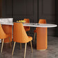 Metal Contemporary Free Form Dining Table Sintered Stone Table for Dining Room and Kitchen Clearhalo ' dining_table' 'Dining Tables & Seating' 'Dining Tables' 'furn' 'furn_dining_table' 'Furniture' 'furniture_dining_table' 'Kitchen & Dining Furniture' 'kitchen&dining_furn' 'kitchen' 'kitchen_dining_table' 1200x1200_6131211e-5c72-4080-9992-1ec4ee824061