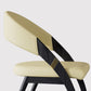 Open Back Contemporary Arm Chair Home Solid Wood Dining Chair