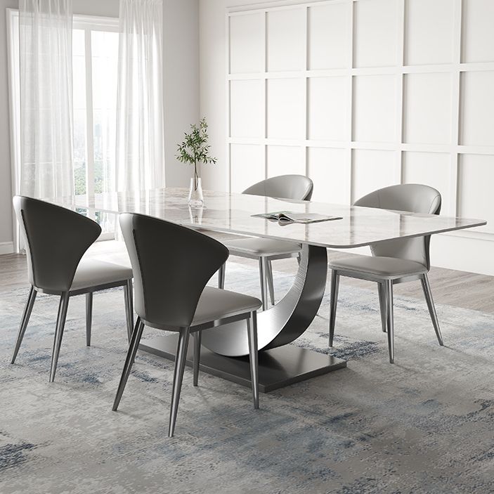 1/4/5/7/8 Pieces Modern Dining Room Set Rectangle Table Dining Set Clearhalo 'Dining Room Sets' 'Dining Tables & Seating' 'dining_room_set' 'furn' 'furn_dining_room_set' 'Furniture' 'furniture_dining_room_set' 'Kitchen & Dining Furniture' 1200x1200_6133e9f6-3ded-44ae-818f-e3ecf471979a