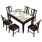 Rectangle Shape Dining Table Sintered Stone Table Mid-Century with 4 Legs Clearhalo ' dining_table' 'Dining Tables & Seating' 'Dining Tables' 'furn' 'furn_dining_table' 'Furniture' 'furniture_dining_table' 'Kitchen & Dining Furniture' 'kitchen&dining_furn' 'kitchen' 'kitchen_dining_table' 1200x1200_6133f6b3-22e3-4785-9343-4953e0d7d1f1