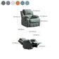 Standard (No Motion) Recliner Chair Fux Leather Recliner Home Theater