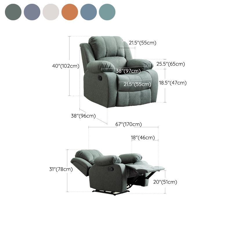 Standard (No Motion) Recliner Chair Fux Leather Recliner Home Theater