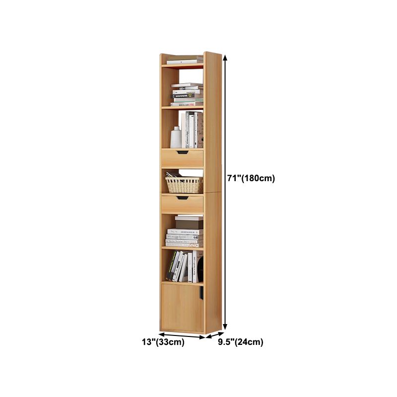 Contemporary Manufactured Wood Bookshelf Home Standard Bookcase