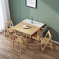 Rectangle Mid-Century Modern Dining Table Drop-Leaf Table with Rubberwood Solid Wood Base Clearhalo ' dining_table' 'Dining Tables & Seating' 'Dining Tables' 'furn' 'furn_dining_table' 'Furniture' 'furniture_dining_table' 'Kitchen & Dining Furniture' 'kitchen&dining_furn' 'kitchen' 'kitchen_dining_table' 1200x1200_61379ce3-7b25-406d-8058-e9f17d95990d