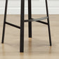 Modern Stackable Armless Counter Stool Iron Bar Stool with Cushion and Pedal for Cafe Clearhalo 'Bar Furniture' 'Bar Stools' 'bar_stools' 'furn' 'furn_bar_stools' 'Furniture' 'Kitchen & Dining Furniture' 1200x1200_6137d9f9-e8b4-4520-ab00-5b4c2529a57e